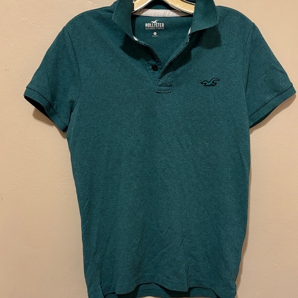 Hollister Teal Polo Shirt
